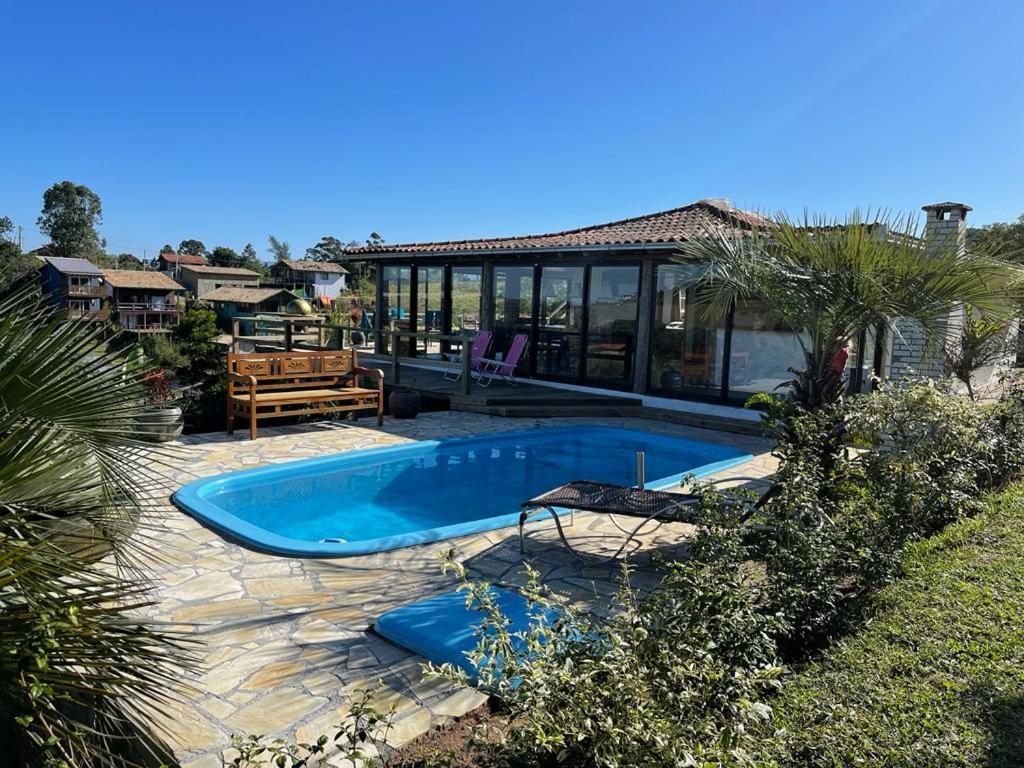 Villa Santorini Praia Do Rosa Com Piscina E Jacuzzi Εξωτερικό φωτογραφία