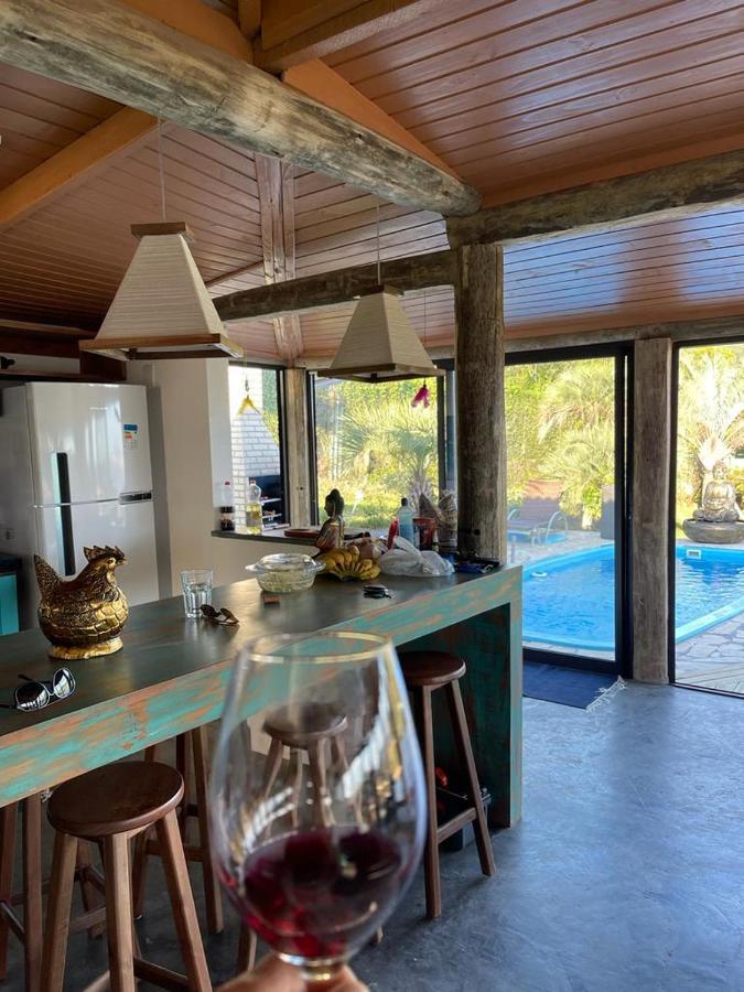 Villa Santorini Praia Do Rosa Com Piscina E Jacuzzi Εξωτερικό φωτογραφία
